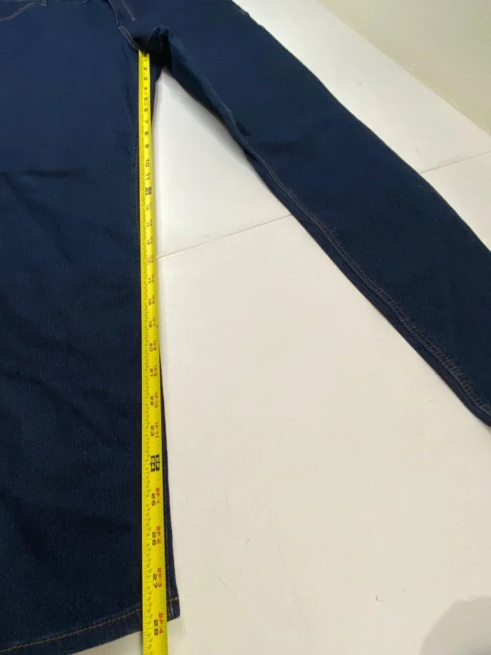 Old Navy Rockstar Super Skinny Dark Blue Denim Jeans Women’s Size 12 Regular - Picture 6 of 8